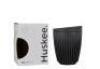 6 x 8oz HuskeeCups with lid- Charcoal - 2