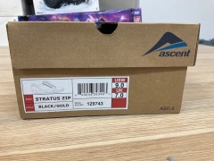 Ascent Stratus Zip Womens, Size 7(UK), Black / Gold 129743-090 - 7