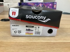 Saucony Echelon 9 (D Wide) Womens, Size 4(UK), Indigo / Grape S10766-33-060 - 2