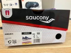 Saucony Echelon 9 (D Wide) Womens, Size 8(UK), Indigo / Grape S10766-33-100 - 2