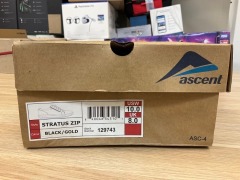 Ascent Stratus Zip Womens, Size 8 (UK), Black / Gold 129743-100 - 8