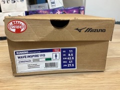 Mizuno Wave Inspire 19 (D Wide) Womens, Size 8.5(UK), Silver / White / Green J1GD234624-110 - 5