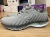 Mizuno Wave Inspire 19 (D Wide) Womens, Size 8.5(UK), Silver / White / Green J1GD234624-110 - 6