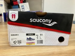 Saucony Echelon 9 (D Wide) Womens, Size 9(UK), Indigo / Grape S10766-33-110 - 7