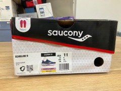 Saucony Echelon 9 (D Wide) Womens, Size 9(UK), Indigo / Grape S10766-33-110 - 9