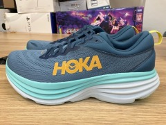 Hoka Bondi 8 Mens, Size 13.5(UK), Blue / Aqua 1123202-RHD-140 - 3