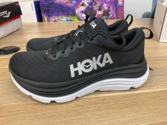 Hoka Gaviota 5 (2e Wide) Mens, Size 8.5(UK), Black / White 1134234-BWHT-090 - 5