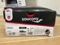 Saucony Echelon 9 (2e Wide) Mens, Size 10.(UK), Black / White S20766-22-115 - 8