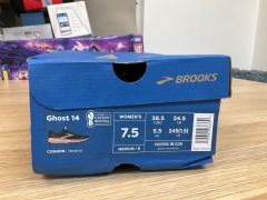 Brooks Ghost 14 Womens, Size 5.5(UK), Black / Pearl / Peach 1203561B026-075 - 9
