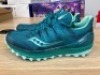 Saucony Women's Xodus Iso 3, Size 6(UK), Green/Aqua - 2