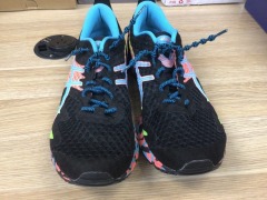 Asics Womens Tri 12 Running Shoes, Size 8.5(UK), Black/Aquarium - 2