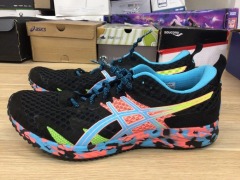 Asics Womens Tri 12 Running Shoes, Size 8.5(UK), Black/Aquarium - 3