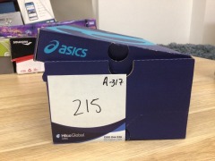 Asics Womens Tri 12 Running Shoes, Size 8.5(UK), Black/Aquarium - 9