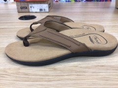 Orthaheel Bondi II Mens Walking Sandals, Size 7(US), Tan - 2