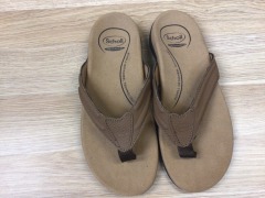 Orthaheel Bondi II Mens Walking Sandals, Size 7(US), Tan - 4