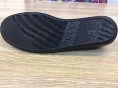 ECCO Soft 2.0 Tie Women's Leather Walking Shoe, Size 7.5(UK), Black - 6