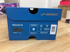 Brooks Womens Glycerin 21, Size 6(UK), Black / Black/ Ebony 120408 1B 020 - 6