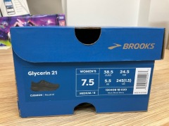 Brooks Womens Glycerin 21, Size 5.5(UK), Black / Black/ Ebony 120408 1B 020 - 8