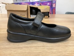 Kroten W2029k Leather Shoes, Size 4(US.G), Black - 4