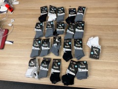 Bundle Of 21 x 3 Packs Of Assorted Kids Socks, Size S 9-12