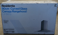 Residentia 90cm Curved Glass Rangehood CH92G