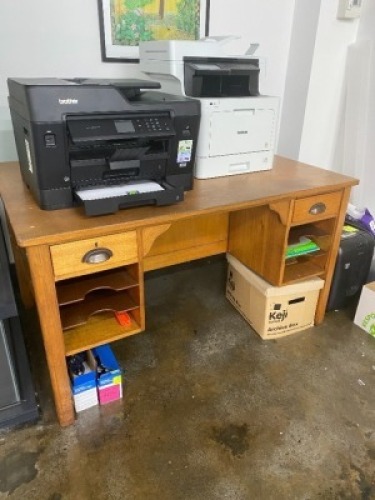 Timber Desk with Chair