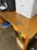 Timber Desk with Chair - 3
