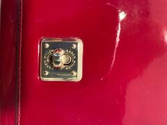 One used Karen Millen red patent leather handbag - 4