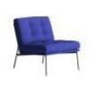 1 x Satah Fabric Armchair - Electric Blue