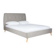 1 x Henry King Bed - Grey - 2