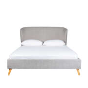 1 x Ivy King Bed - Grey
