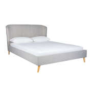 1 x Ivy King Bed - Grey - 2