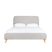 1 x Lola King Bed - Grey