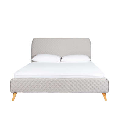 1 x Lola King Bed - Grey