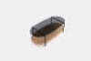 DNL 1 x Brasilia Oval Coffee Table - Natural/Smoke - 2