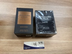 Bundle Of 1 x Abercrombie & Fitch Away For Him Eau De Toilette 100ml and 1 x Abercrombie & Fitch Authentic Night For Her 100ml EDT - 2