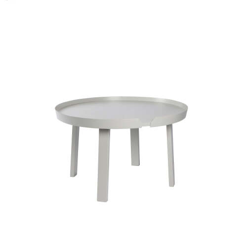 2 x Chase Round Coffee Tables - Light Grey