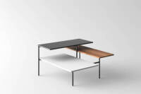 1 x Teres Coffee Table - Black/Brown/White