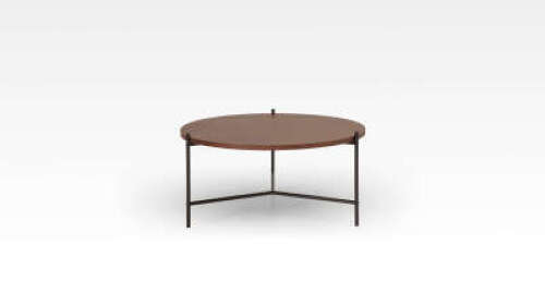 1 x Ventura Coffee Table - Walnut Brown/Black