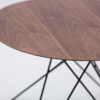 2 x Wyatt Small Coffee Tables - Black + Brown
