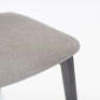 8 x Carter Fabric Dining Chairs - Black + Grey - 5