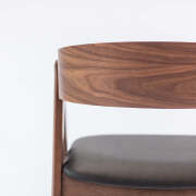 DNL 2 x Grayson Wrap Around Dining Chairs - Black + Brown - 5