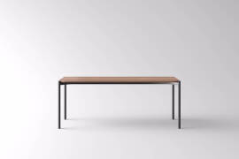 1 x Tana Dining Table - Seats 6 - Black/Brown - DISCONTINUED