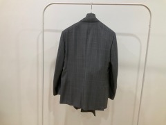 Canali Mens Suit Grey Check, Size 58R(EU) 13290/39 - 4
