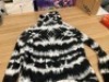 Philipp Plein Hoodie Sweatshirt Tie Dye, Black/White, Size XXL UJB0016 - 3