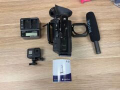 Bundle of 1 x GoPro Hero8, 1 x Sony XDCAM Camcorder, 1 x Rode Microphone, and accessories - 2