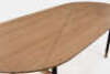 1 x Brasilia Oval Dining Table - Gold/Black Accents - 2