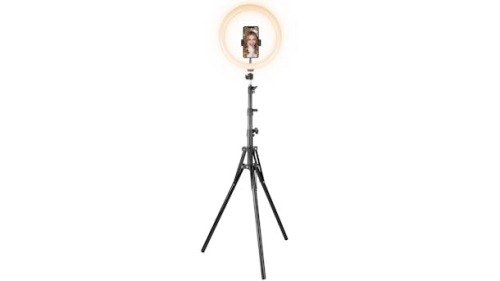 Cygnett V-Pro Travel 12-inch Ring Light with Tripod, Pouch &amp; Bluetooth Remote CY3443VCSLR