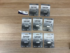 8 x Lexar Jumpdrive M35 USB 3.0 64GB Silver LJDM035064G-BNS - 2