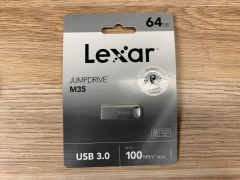 8 x Lexar Jumpdrive M35 USB 3.0 64GB Silver LJDM035064G-BNS - 4